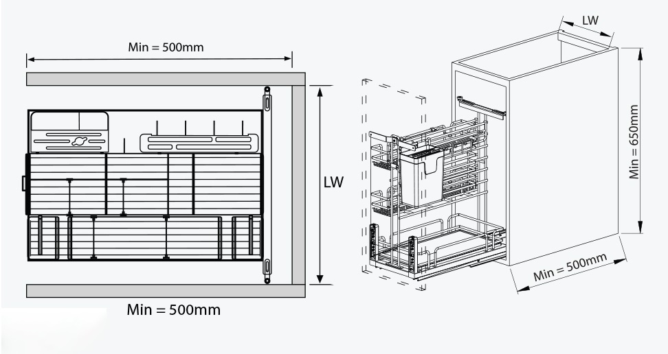 Gi&aacute; để dao thớt, gia vị, chai lọ th&eacute;p phủ Nano nan Oval GMN230 GMN235 GMN240